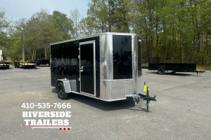 Arising 6’x12′ Black Enclosed Trailer